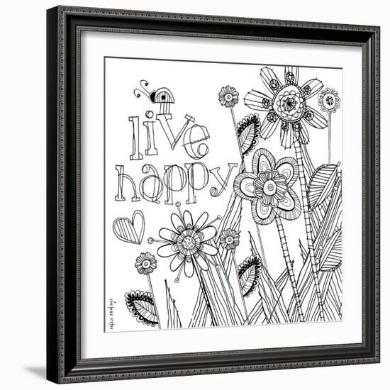 Live Happy-Robbin Rawlings-Framed Art Print