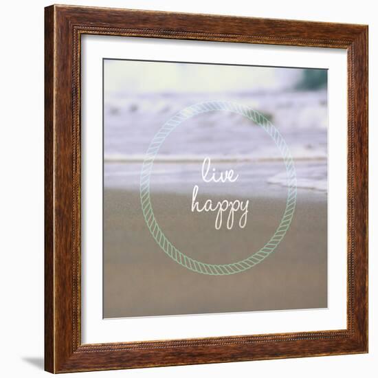 Live Happy-Lisa Hill Saghini-Framed Premium Giclee Print