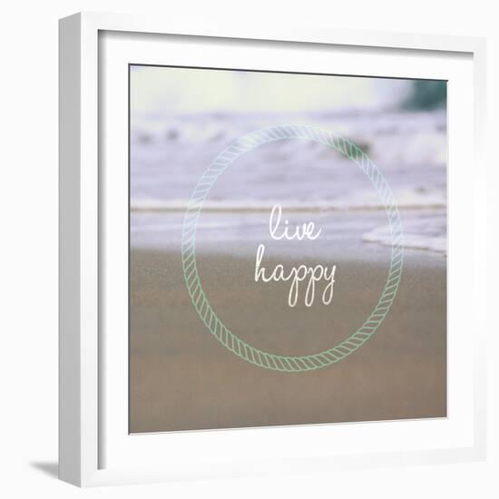 Live Happy-Lisa Hill Saghini-Framed Premium Giclee Print