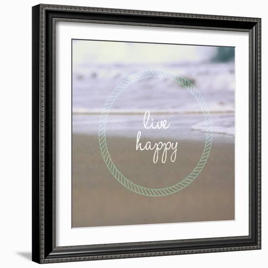 Live Happy-Lisa Hill Saghini-Framed Premium Giclee Print