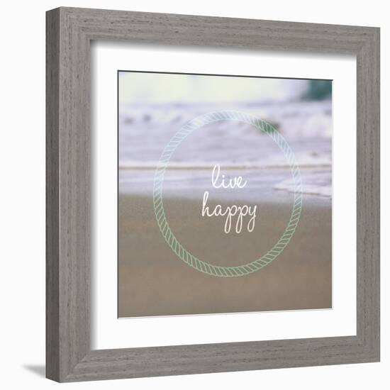 Live Happy-Lisa Hill Saghini-Framed Art Print