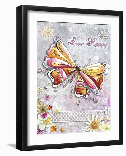 Live Happy-Megan Duncanson-Framed Giclee Print