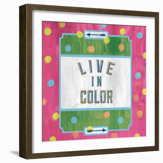 Live in Color-Ashley Sta Teresa-Framed Art Print