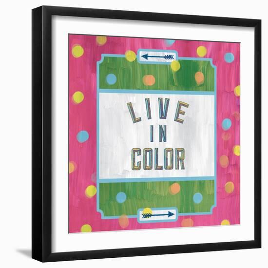 Live in Color-Ashley Sta Teresa-Framed Art Print