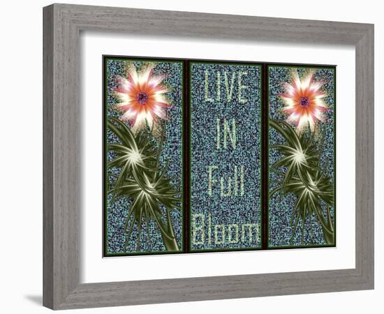 Live In Full Bloom-Fractalicious-Framed Giclee Print