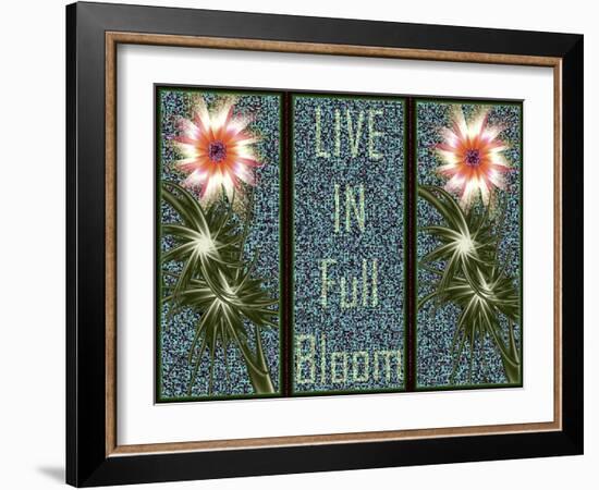 Live In Full Bloom-Fractalicious-Framed Giclee Print