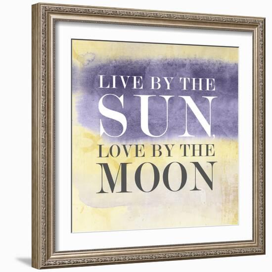 Live in Yellow-PI Studio-Framed Art Print