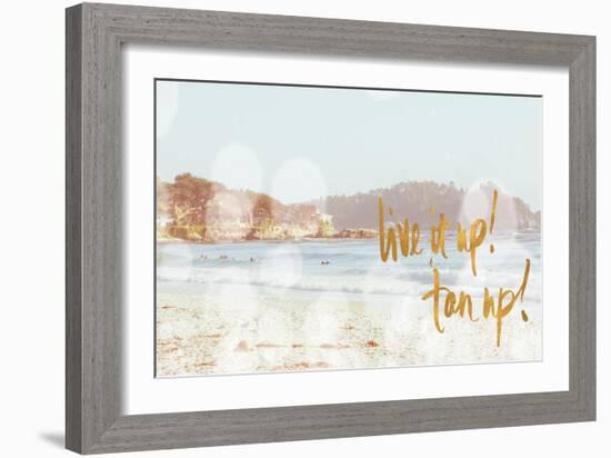 Live it Up, Tan Up-Emily Navas-Framed Art Print