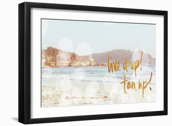 Live it Up, Tan Up-Emily Navas-Framed Art Print