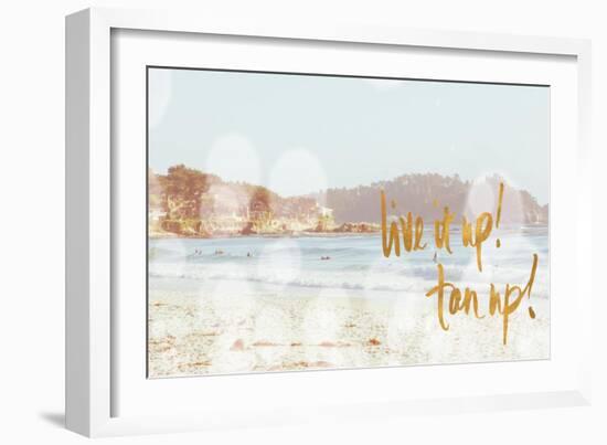 Live it Up, Tan Up-Emily Navas-Framed Art Print