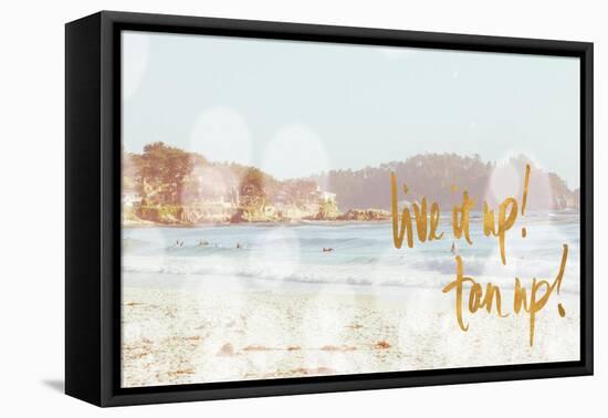 Live it Up, Tan Up-Emily Navas-Framed Stretched Canvas