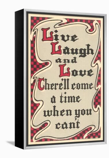 Live, Laugh and Love-null-Framed Stretched Canvas