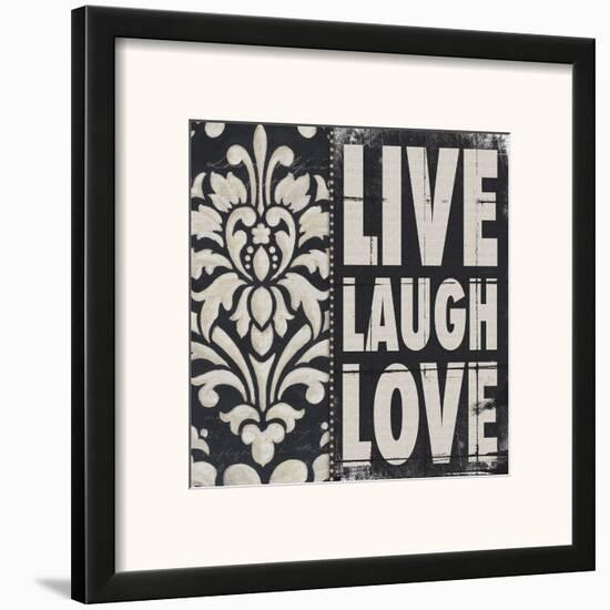 Live Laugh Love-Stephanie Marrott-Framed Art Print