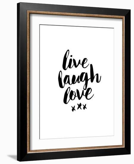 Live Laugh Love-Brett Wilson-Framed Art Print