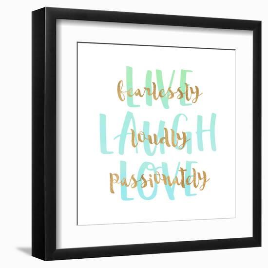 Live, Laugh, Love-Bella Dos Santos-Framed Art Print