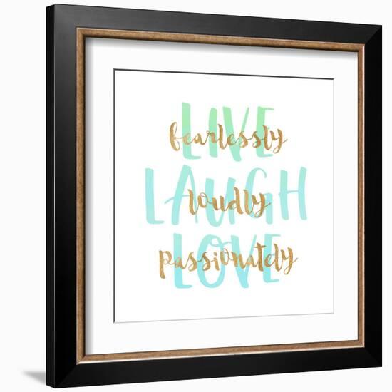 Live, Laugh, Love-Bella Dos Santos-Framed Art Print