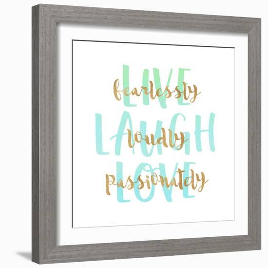 Live, Laugh, Love-Bella Dos Santos-Framed Art Print