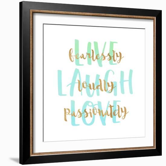 Live, Laugh, Love-Bella Dos Santos-Framed Art Print