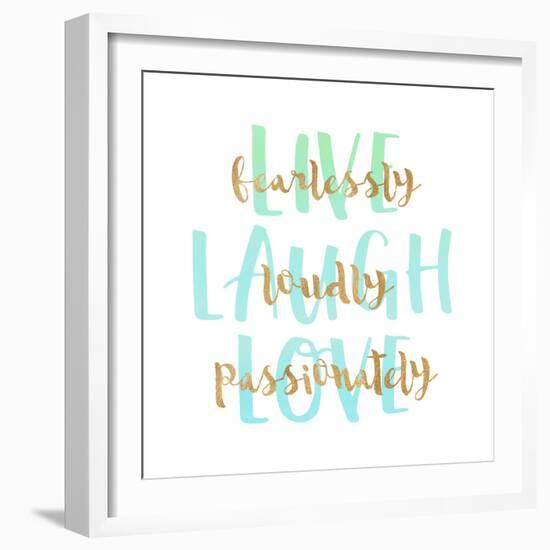 Live, Laugh, Love-Bella Dos Santos-Framed Art Print