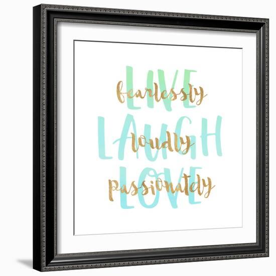 Live, Laugh, Love-Bella Dos Santos-Framed Art Print
