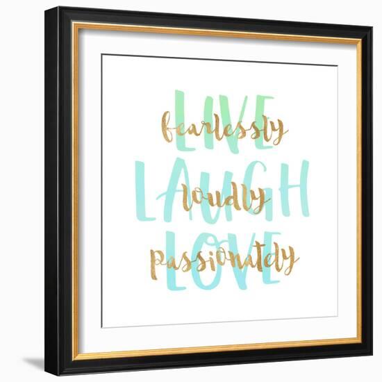 Live, Laugh, Love-Bella Dos Santos-Framed Art Print