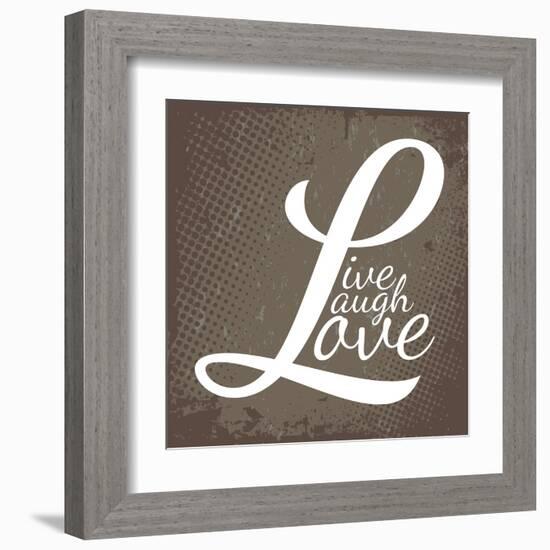 Live Laugh Love-arenacreative-Framed Art Print