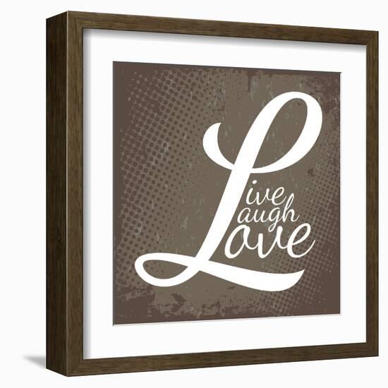 Live Laugh Love-arenacreative-Framed Art Print
