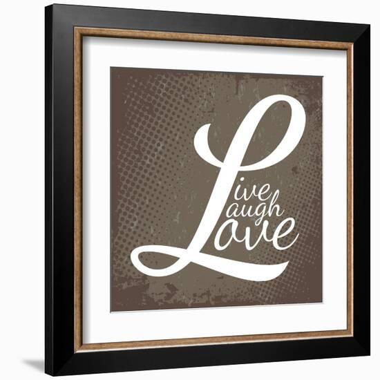 Live Laugh Love-arenacreative-Framed Art Print