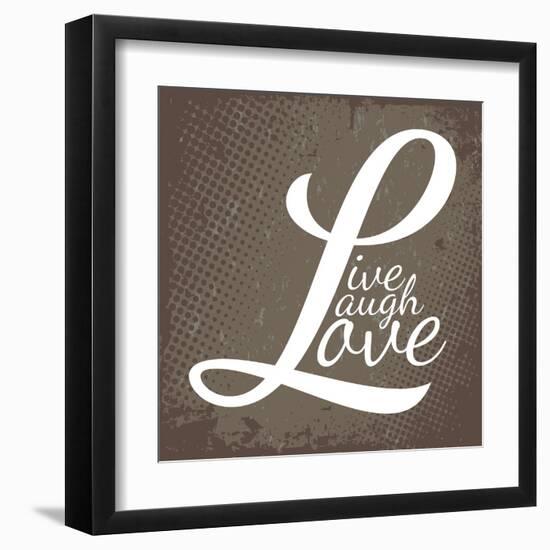 Live Laugh Love-arenacreative-Framed Art Print