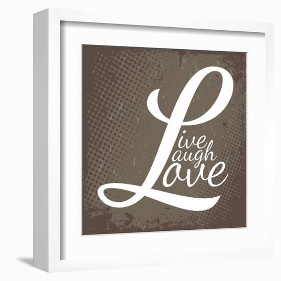 Live Laugh Love-arenacreative-Framed Art Print