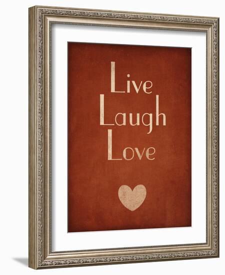 Live Laugh Love-null-Framed Art Print