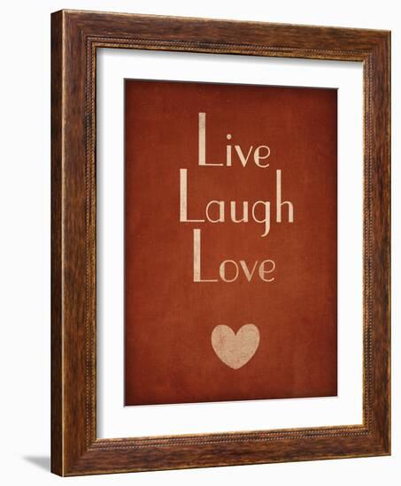 Live Laugh Love-null-Framed Art Print