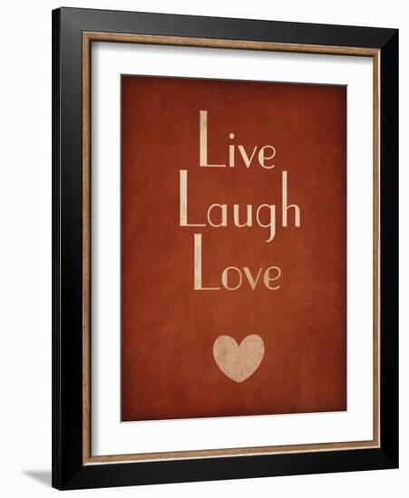 Live Laugh Love-null-Framed Art Print