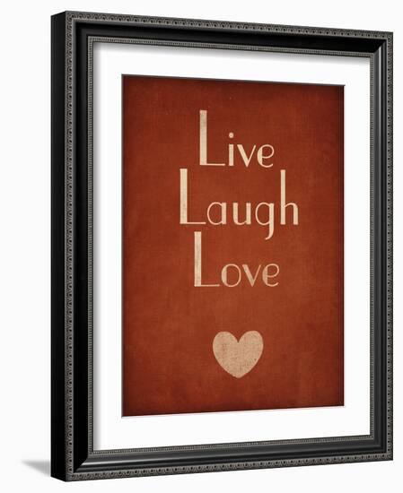 Live Laugh Love-null-Framed Art Print