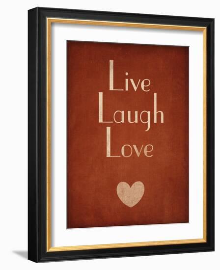 Live Laugh Love-null-Framed Art Print