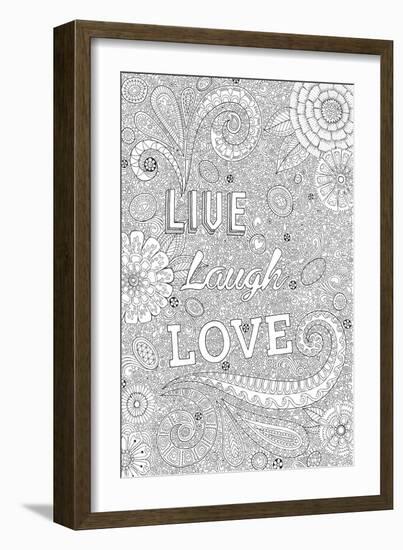 Live Laugh Love-Hello Angel-Framed Giclee Print