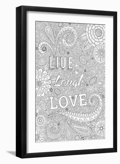 Live Laugh Love-Hello Angel-Framed Giclee Print