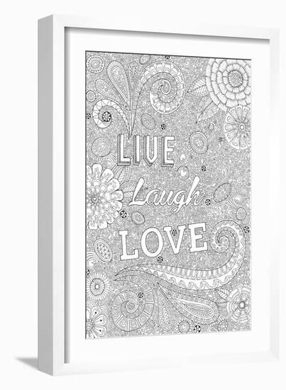 Live Laugh Love-Hello Angel-Framed Giclee Print