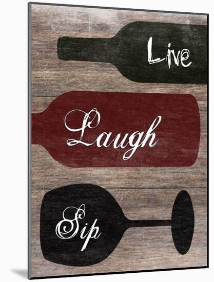 Live Laugh Sip-Sheldon Lewis-Mounted Art Print