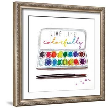 Live Life Colorfully-Elizabeth Tyndall-Framed Art Print