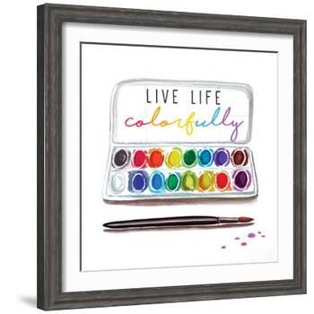 Live Life Colorfully-Elizabeth Tyndall-Framed Art Print