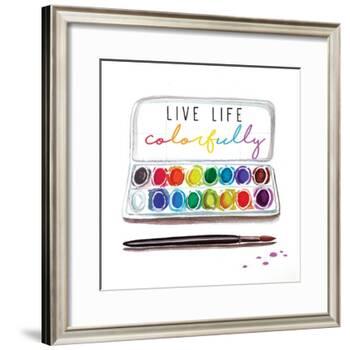 Live Life Colorfully-Elizabeth Tyndall-Framed Art Print