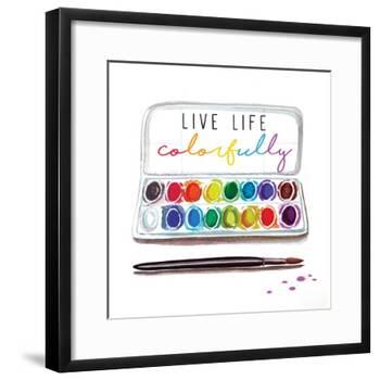 Live Life Colorfully-Elizabeth Tyndall-Framed Art Print