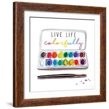 Live Life Colorfully-Elizabeth Tyndall-Framed Art Print