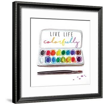 Live Life Colorfully-Elizabeth Tyndall-Framed Art Print