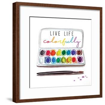 Live Life Colorfully-Elizabeth Tyndall-Framed Art Print