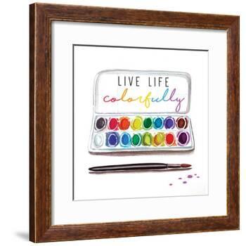 Live Life Colorfully-Elizabeth Tyndall-Framed Art Print