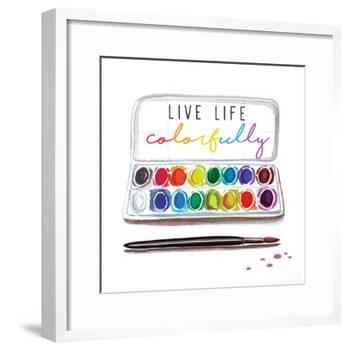 Live Life Colorfully-Elizabeth Tyndall-Framed Art Print