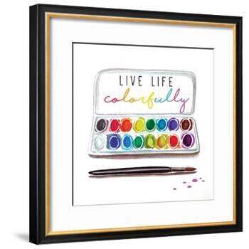 Live Life Colorfully-Elizabeth Tyndall-Framed Art Print