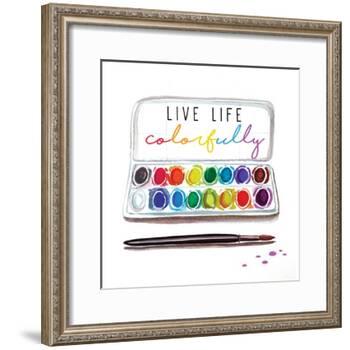 Live Life Colorfully-Elizabeth Tyndall-Framed Art Print